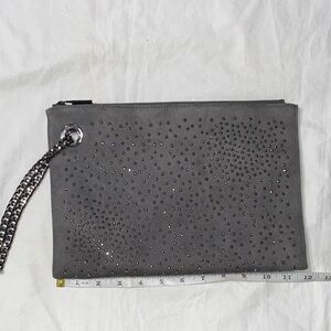 Deux Lux Charcoal Studded Wristlet